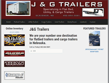 Tablet Screenshot of jgtrailers.net